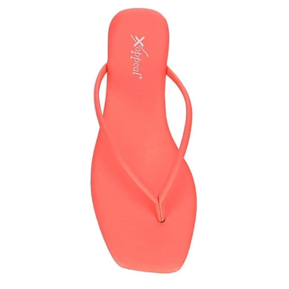 NIB Neon Orange Xappeal Sandals